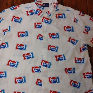 Pepsi button up shirt